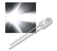 world-trading-net - 100 LED 5 mm lumière du Jour Transparente Type WTN-3-20000nw, diode électroluminescente, Filaire, diode Lumineuse, en Tant Que composant