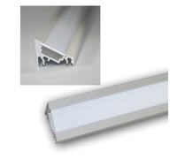 world-trading-net - 1m profilé aluminium angle LED 60° cache anodisé blanc