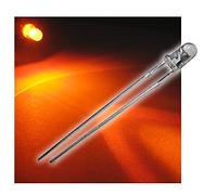 world-trading-net - 25 LED 3mm orange clair type WTN-3-5000o, diode électroluminescente, filaire, diode lumineuse, en tant que composant