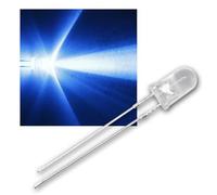 world-trading-net - 25 LED 5 mm Bleu Clair Type WTN-5-8000b, diode électroluminescente, Filaire, diode Lumineuse, en Tant Que composant