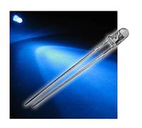 world-trading-net - 50 LED 3mm bleu clair type WTN-3-7000b, diode électroluminescente, filaire, diode lumineuse, en tant que composant