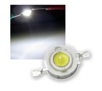 world-trading-net - 5X LED Haute Puissance 1W Blanc Froid, Type WTN-1W-100kw, Super Lumineux, sans Circuit imprimé, Angle de Faisceau Large