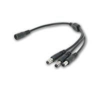 world-trading-net - Câble répartiteur CC 5,5 x 2,1 mm, 1 adaptateur femelle vers 3 adaptateurs mâles, connexion d'alimentation amovible, longueur 31 cm, pour appareils 5 V-24 V CC