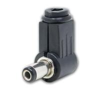 world-trading-net - Fiche CC mâle, Adaptateur Secteur coudé à 90°, Connexion CC 5,5 x 2,5 mm, Longueur de Tige 9 mm, avec Connexion à souder