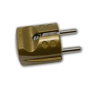 world-trading-net - Fiche standard dorée avec contact de protection, 250 V/16 A