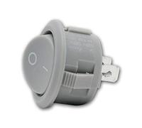 world-trading-net - Interrupteur à bascule rond, 1 pôle, ON/OFF, gris