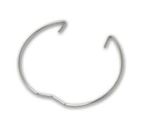 world-trading-net - Jeu de 5 anneaux à ressort de retenue pour cadres de montage MR16/GU10 Ø 51mm, acier inoxydable, argent, facile à installer, verrouillage de transport