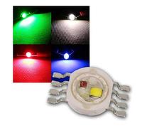 world-trading-net - Pack de 10 LED haute puissance 4x3W RGBW, type "WTN-3W-RGBW", sans circuit imprimé, angle de faisceau large