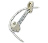 world-trading-net - Prise haute tension R7s, avec support, céramique/métal galvanisé, 250V/8A, à utiliser avec des lampes de 118mm, câble de connexion avec revêtement en silicone