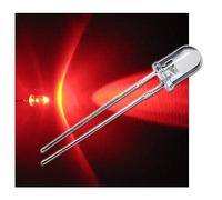 world-trading-net - Set de 10 LEDs 5mm Clair Clignotant Rouge, diode électroluminescente, Filaire, diode Lumineuse, en Tant Que composant