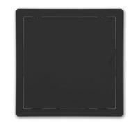 world-trading-net - trappe d'inspection 20x20cm, plastique ABS noir, montage en saillie, sens d'ouverture à gauche ou à droite