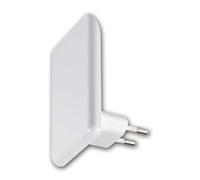world-trading-net - Veilleuse LED avec capteur crépusculaire, couleur blanc, 230V / 5lm, couleur de lumière blanc chaud, à brancher sur une prise avec fiche européenne