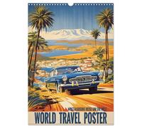 World Travel Poster - nostalgische Reise um die Welt (Wandkalender 2026 DIN A3 hoch), CALVENDO Monatskalender