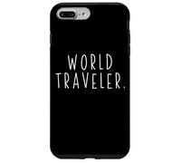 World Traveler Globe Vacation Explorer Cadeau Lui Elle Touriste Coque pour iPhone 7 Plus/8 Plus