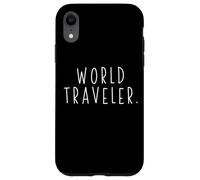 World Traveler Globe Vacation Explorer Cadeau Lui Elle Touriste Coque pour iPhone XR