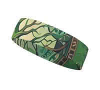 World Tree Bandeau de sport pour homme et femme - S'adapte à toutes les tailles de tête - Ultra absorbant et antidérapant - Pour la course à pied, le yoga, la gym