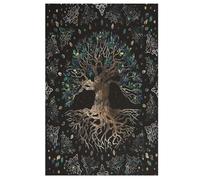 World Tree of Life Puzzles en Bois 1000 Pièces Adultes, Poster Jigsaw Puzzle, Design Unique Jouet ÉduChatif pour Adolescents Et Enfants （78×53cm）