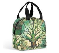 World Tree Sac à déjeuner pour homme et femme, sac fourre-tout isotherme portable avec poignée, étanche, réutilisable, pour le travail, le pique-nique, les voyages