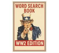 World War II: word search book with easy to read print about WW2,puzzle and more (6x9 inches, 110 pages, 50+ puzzles) Gift for vacations, holidays and free times