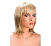 World Wigs Perruque Blonde Carré Mi-Longue/Frange