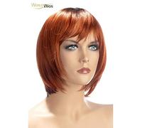 World Wigs Perruque carrée courte Alix rouge 200 g