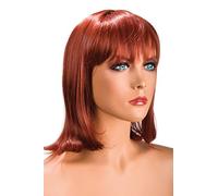 World Wigs Perruque Rousse Carré Mi-Longue/Frange