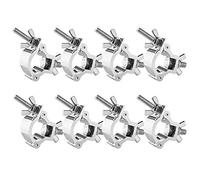 WorldLite Lot de 8 colliers de serrage de 30 à 35 mm pour éclairage de scène DJ, convient pour tube OD de 3,5 à 3,5 cm, capacité de charge de 75 kg