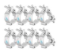 WorldLite Lot de 8 colliers de serrage TUV en aluminium de 5,1 cm, très résistants, 100 kg, pour tube OD de 48 à 52 mm