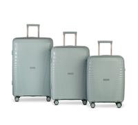 Worldpack Havanna 4 roulettes Set de valises 3 pièces bleu
