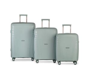 Worldpack Havanna 4 roulettes Set de valises 3 pièces bleu