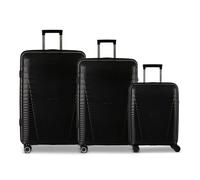 Worldpack Havanna 4 roulettes Set de valises 3 pièces noir