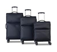 Worldpack Kyoto 4 roues Set de valises 3 pièces avec soufflet d'extension bleu