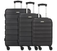 Worldpack Phoenix 4 roulettes Set de valises 3 pièces noir