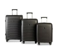Worldpack Portland 4 roulettes Set de valises 3 pièces noir
