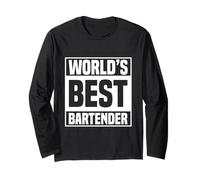 World's Best Bartender Funny Bartending Alcoholic Drink Manche Longue