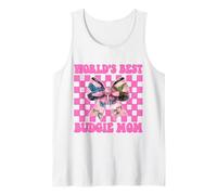 World's Best Budgie Mom Mama Perroquet Perroquet Fête des Mères Débardeur