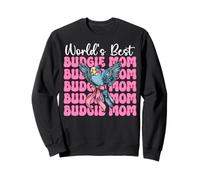 World's Best Budgie Mom Mama Perroquet Perroquet Fête des Mères Sweatshirt