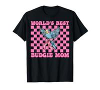 World's Best Budgie Mom Mama Perroquet Perroquet Fête des Mères T-Shirt