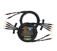 WORLDS BEST CABLES - 1.5 Meter - Canare 4S11 - Audiophile Grade - HiFi Star-Quad Bi-Wire Haut-parleur Câble Paire avec Eminence Gold Banana Connecteurs