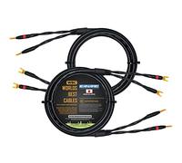 WORLDS BEST CABLES 1.5 Meter - Canare 4S11 - Audiophile Grade - HiFi Star-Quad Haut-parleur Câble Paire avec Eminence Gold Banana & Spade Connecteurs