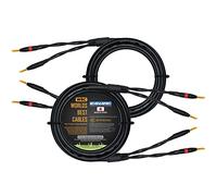 WORLDS BEST CABLES 2.5 Meter - Canare 4S11 - Audiophile Grade - HiFi Star-Quad Haut-parleur Câble Paire avec Eminence Gold Banana Connecteurs