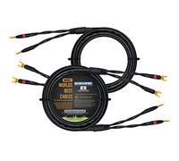 WORLDS BEST CABLES Canare 4S11 Câble de haut-parleur HiFi Star-Quad 2,5 m avec connecteurs banane et pelle Or Eminence