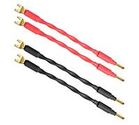WORLDS BEST CABLES Canare 4S11 Lot de 4 câbles de démarrage pour haut-parleur HiFi 11 AWG 15,2 cm