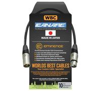 WORLDS BEST CABLES Canare L-4E6S Paire de câbles d'interconnexion avec fiches banane dorées et extrémités dénudées étamées