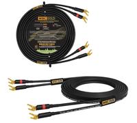 WORLDS BEST CABLES Eminence WBC-GOLD-LOCAP-SPKR-12 AWG Câble de haut-parleur Hi-Fi avec fiches dorées Eminence 3 m