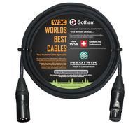 WORLDS BEST CABLES - Gotham GAC-4/1 - Star Quad Mic Câble - 2 Meter avec Neutrik Gold XLR Plugs