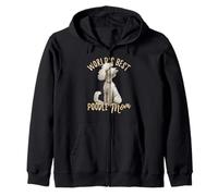 World's Best Caniche Mom Mignon Blanc Chiot Maman Sweat à Capuche