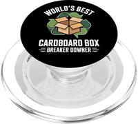 World's Best Cardboard Box Breaker Downer Recyclage PopSockets PopGrip pour MagSafe