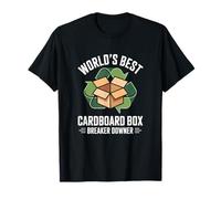 World's Best Cardboard Box Breaker Downer Recyclage T-Shirt