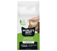 WORLD'S BEST CAT LITTER Comfort Care sans Parfum, 28 Livres | Ingrédients naturels, agglomération rapide, jetable dans les toilettes, 99 % sans poussière - contrôle durable des odeurs
